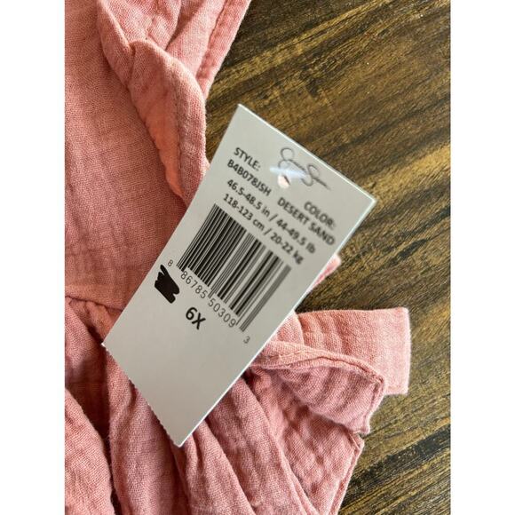 JESSICA SIMPSON Girl’s Eyelet Top / Size: 6X - Picture 4 of 10